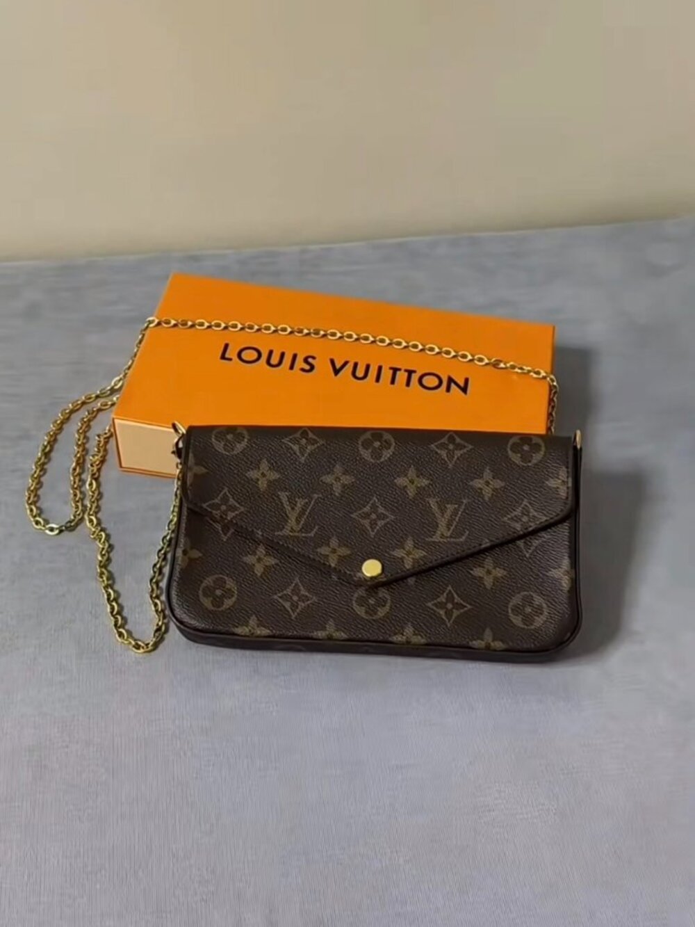 Louis Vuitton small wallet with chain